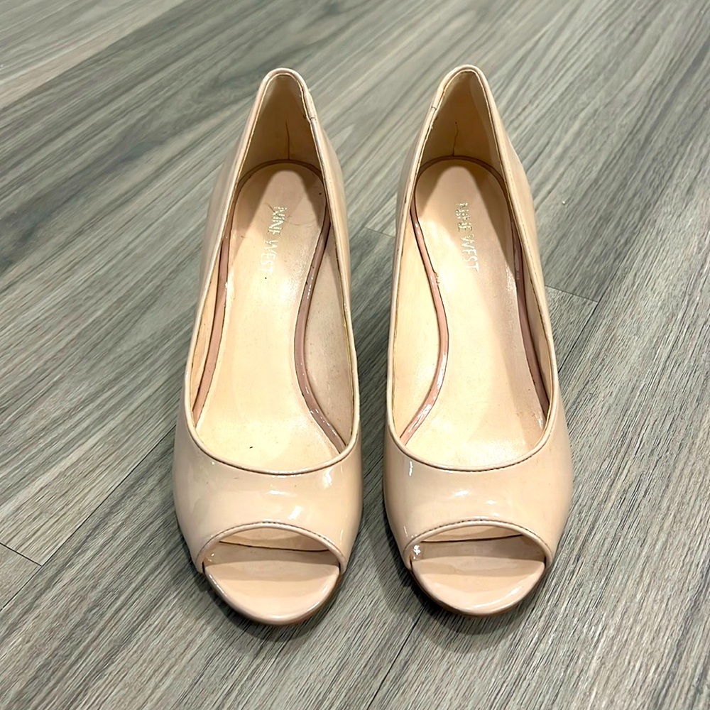 Nine West Patent Leather Wedge Heel